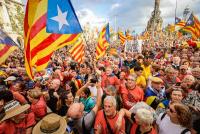 45,000 Rally for Catalan Independence in Barcelona During National Day