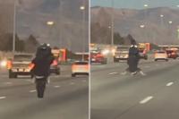 Motorcyclist performs dangerous tricks on busy Idaho highway — gets instant karma
