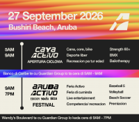 Special 50th Anniversary edition of Aruba Activo by IBiSA promises an unforgettable day full of activities and sports