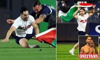 Palestinian flag-waving fan who ran on Yankees field on 9/11 anniversary identified... as self-described Marxist's OnlyFans account surfaces