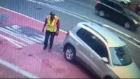 Caught on camera: Driver strikes woman in Baltimore, gets out to check car and drives away