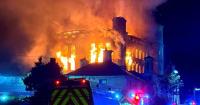 Horror blaze tears through historic textile mill featured in Downton Abbey