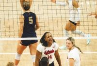 No. 1 Huskers drop first set of season but still top Georgia Tech