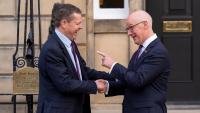 Sinister John Swinney warns Andy Burnham will be 'final' Prime Minister of the UK as he plots its destruction with Welsh and Irish Nats