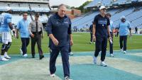 What UNC football did during 79-minute weather delay in win vs ETSU