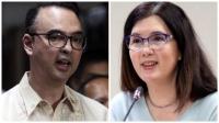 Cayetano siblings return to PH after Singapore trip
