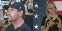 Iowa political candidates campaign at tailgates before Cy-Hawk game