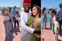 Laila Charani shares video from her vacation with Ned Nwoko and kids amid his alleged reconciliation with Regina Daniels