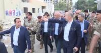 Lebanon’s president makes a rare visit to southern city as fears of Israeli attacks grow