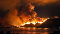 Tourists evacuated from Croatian island as major fire burns nearby