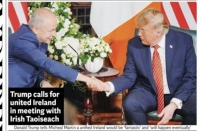 Trump's united Ireland 'love' made waves not just in Ireland but around the world