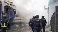 Russian drone hits train near Poland border minutes after Boris Johnson crosses route