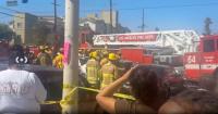7 injured, including Los Angeles firefighter in South LA crash involving fire truck