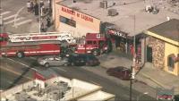 7 people taken to hospital after multi-car crash involving LAFD firetruck