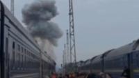 Russia attacks Ukrainian train just after world leader leaves