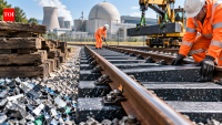 In 2025, a UK nuclear waste site replaced wooden railway sleepers with recycled plastic to make its railway more sustainable