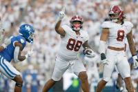 Alabama moves up in poll with first SEC win
