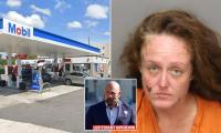Woman is set on FIRE by stranger while pumping gas after she refused to hand over cash... as lawmaker speaks out over 'horrific' attack