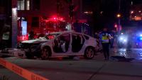 2-vehicle crash into Downtown Milwaukee apartment building