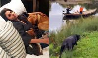 Meghan confirms Labrador Pula has joined her in the UK in new footage of their British life - after heartache of leaving behind rescue dog Bogart during her first move to London