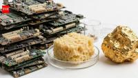 Zurich researchers turned cheesemaking waste and 20 old computer motherboards into 450 milligrams of 22-carat gold