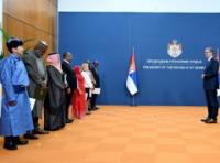 Vucic receives credentials of non-resident ambassadors