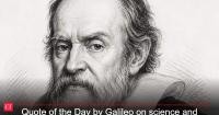 Quote of the Day by Galileo: 'In questions of science, the authority of a thousand is not worth...' -Timeless lesson on  independent thought, evidence and intellectual humility