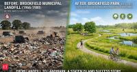 In 2010, New York spread 2 million tons of clean soil over a former landfill. 7 years later, the site reopened as a 258-acre park with wetlands, woodlands, ponds and trails