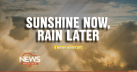 Sunshine now, rain later: A weekend weather shift