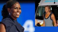 Michelle Obama steps out in a Diotima maxi dress for Céline Dion's historic Paris comeback