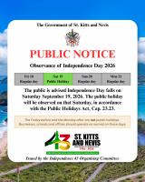 Independence Day 2026 to Be Observed on Saturday, September 19