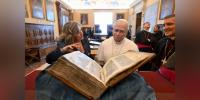 Son of a librarian spends his birthday in the Vatican Library