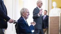 Senator Mitch McConnell Returns To Washington, D.C. After Hospitalization