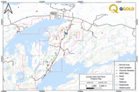 QGold Reports Grab Samples up to 600 g/t Gold at Mine Centre