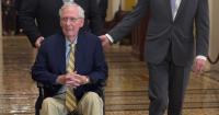 Kentucky Sen. Mitch McConnell returns to Capitol Hill to resume Senate work