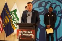 Oregon Democratic Party kicks off statewide tour to tie GOP nominee Drazan to Trump