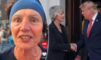 As President Connolly was shaking hands with Donald Trump just a few miles away in the Áras, her sister was filmed unleashing this astonishing rant on US television