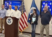 Homeland Security boss visits Omaha, talks tough on immigration, touts disaster response strides