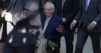 Mitch McConnell seen in D.C.
