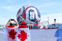 Science World turns World Cup ball into duffle bags, umbrellas