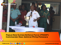 PNGDF Commander orders standing Women’s Rugby squad at Commander’s Cup launch​