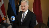 NATO fighter jets shoot down drone in Lithuanian airspace, president says