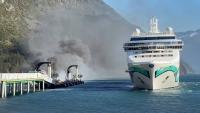 Norwegian Jade Forced to Move as Fire Erupts at Alaska Cruise Dock