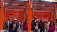 Tourists record viral TikTok dance at Japan shrine, American guitarist reacts