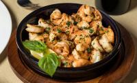 Garlic butter prawns with lemon and herbs recipe