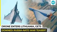 NATO jet downs drone over Lithuania after Russia's nuclear warning