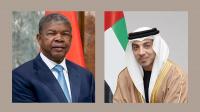 Mansour bin Zayed, President of Angola discuss cooperation in phone call