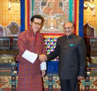 His Majesty The King with the Chief Election Commissioner of India