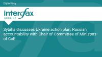 Sybiha discusses Ukraine action plan, Russian accountability with Chair of Committee of Ministers of CoE