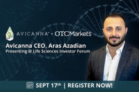 Avicanna to Present at a Life Sciences Investor Forum on September 17, 2026